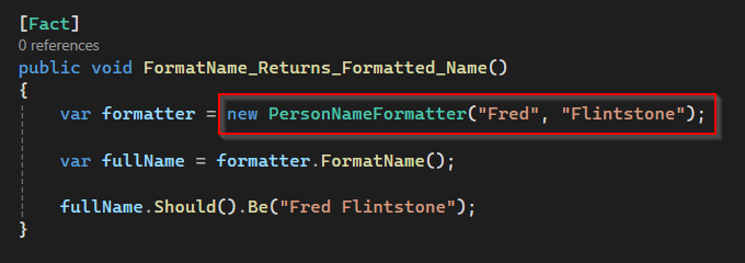 PersonNameFormatter.FormatName() using fields call