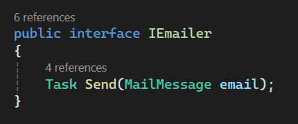 IEmailer interface